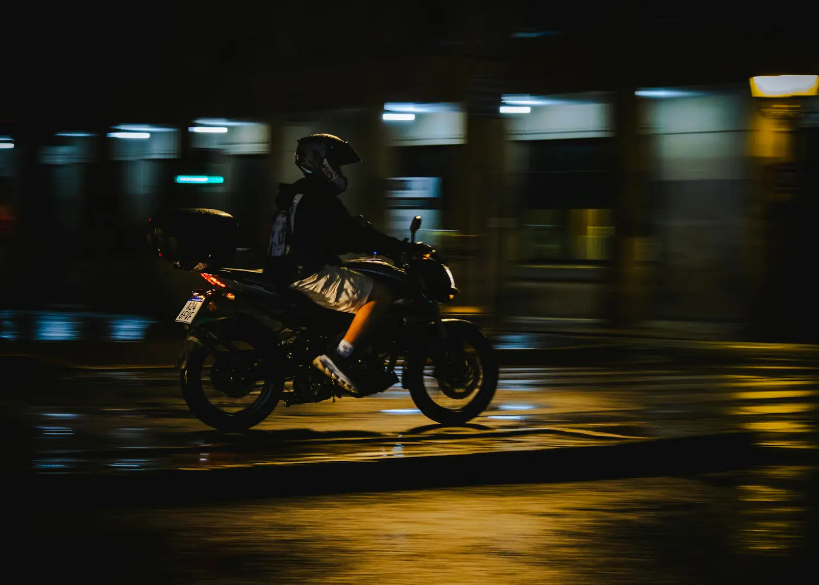 Night ride in the city