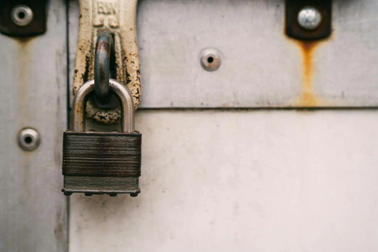 Close up of an anti-theft e-bike lock